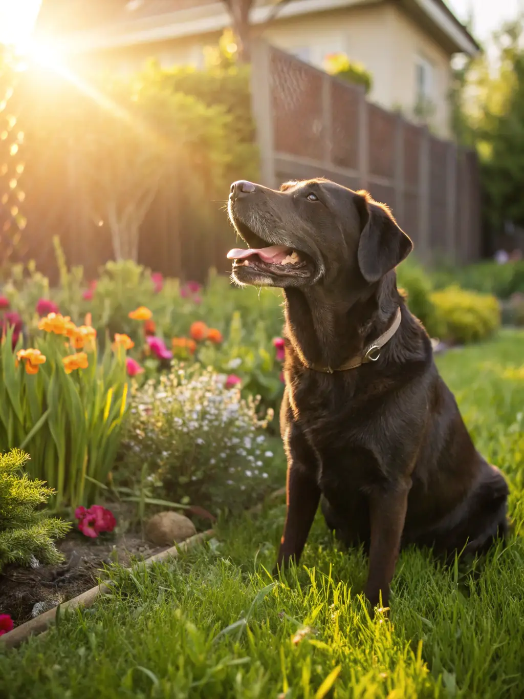 Image of a happy dog with healthy skin, showcasing Olizo's effectiveness in treating pet sores and skin irritations.